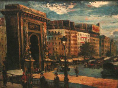 Paris Landscape, Porte Saint-Denis by Mikheil Bilanishvili